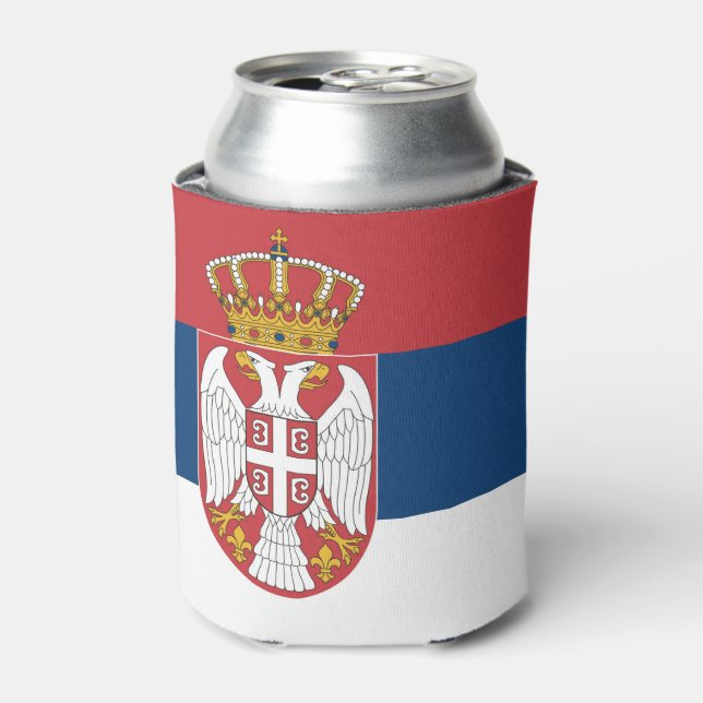 Porta-lata Bandeira da Sérvia (Can Front)