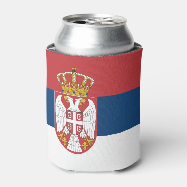 Porta-lata Bandeira da Sérvia (Can Front)