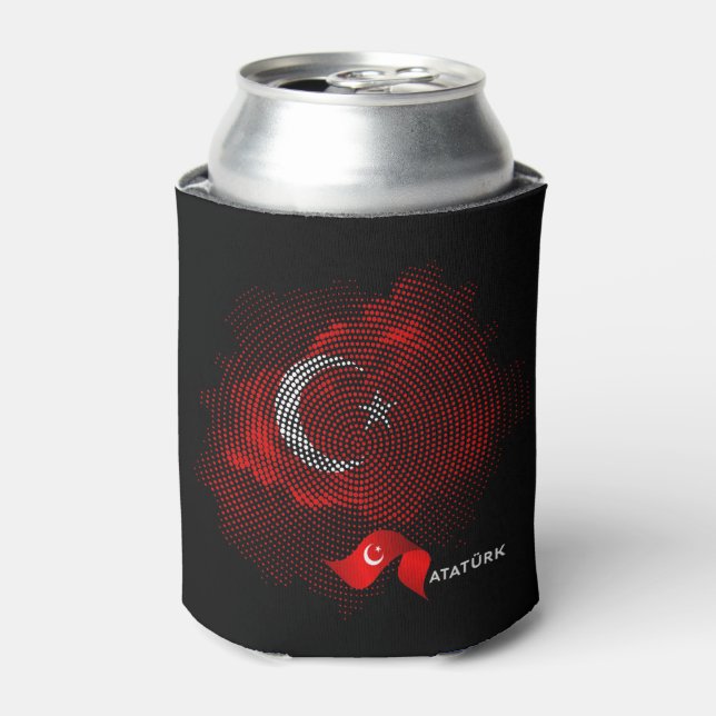 Porta-lata Bandeira da Turquia (Can Front)
