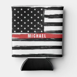 Porta-lata Bandeira de Bombeiro Thin Red Line Personalizada G