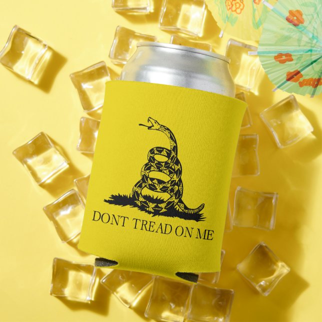 Porta-lata Bandeira de Gadsden Rattlesnake: Guerra Revolucion (Verão in situ)