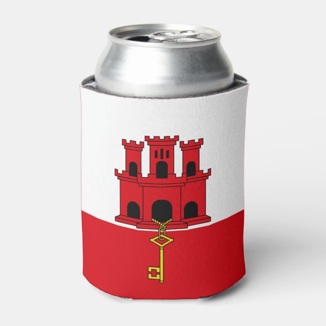 Porta-lata Bandeira de Gibraltar (Can Front)