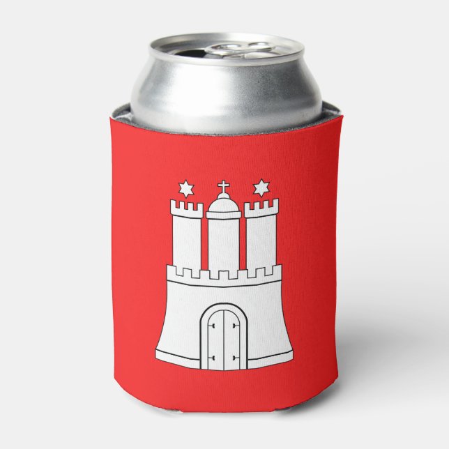 Porta-lata Bandeira de Hamburgo Can Cooler (Can Front)