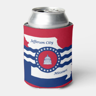 Porta-lata Bandeira de Jefferson, Missouri Can Cooler