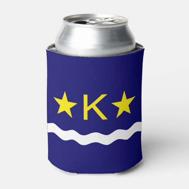 Porta-lata Bandeira de Kinshasa, Congo Can Cooler (Can Front)