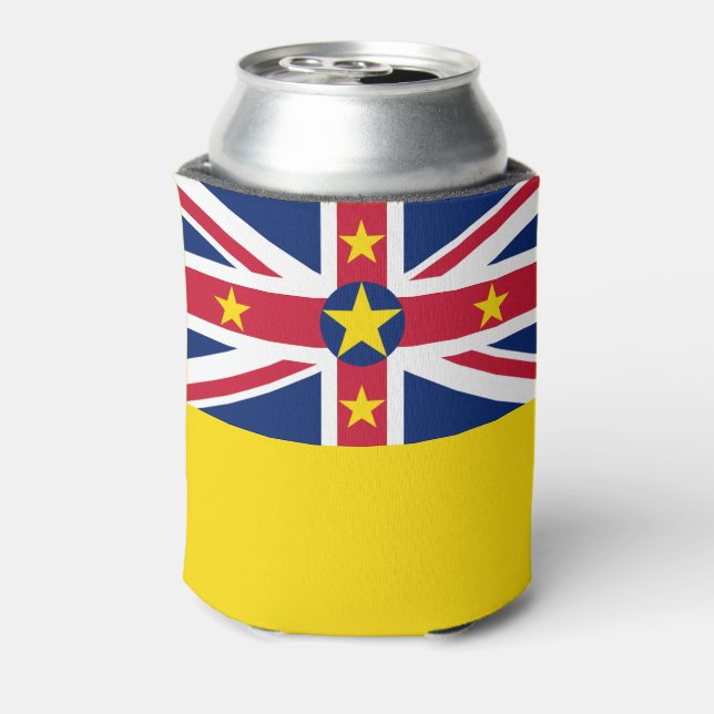 Porta-lata Bandeira de Niue (Can Back)