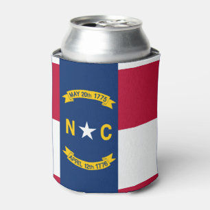 Porta-lata Bandeira de North Carolina, bandeira do estado