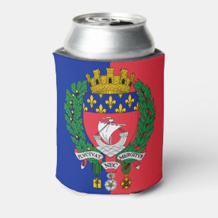 Porta-lata Bandeira de Paris, França