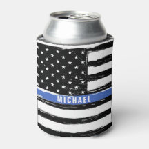 Bandeira de Polícia Thin Blue Line Personalizada G