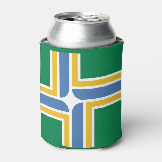 Porta-lata Bandeira de Portland, Oregon Can Cooler (Can Front)