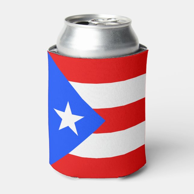 Porta-lata Bandeira de Porto Rico (Can Front)