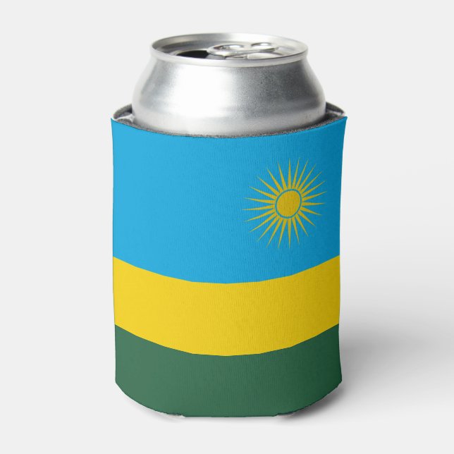 Porta-lata Bandeira de Ruanda (Can Front)