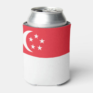 Porta-lata Bandeira de Singapura