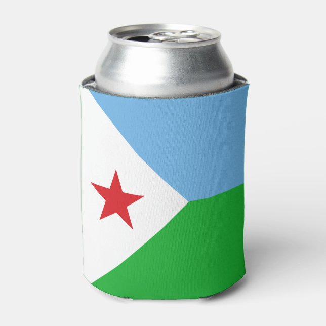 Porta-lata Bandeira do Djibuti (Can Front)
