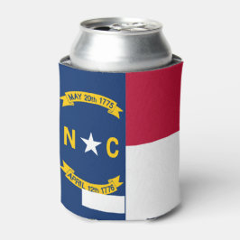 Porta-lata Bandeira do Estado da Carolina do Norte pode Hugge