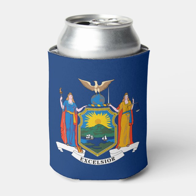 Porta-lata Bandeira do Estado de Nova York (Can Front)