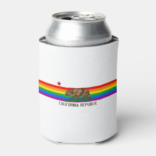 Porta-lata Bandeira do orgulho gay de Califórnia
