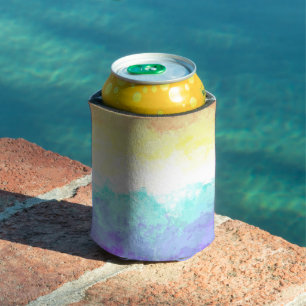 Porta-lata Bandeira do Orgulho Genderfaun Abstrato Boho Redem