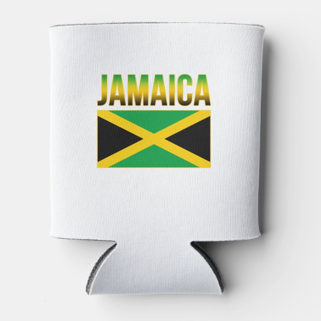 Porta-lata Bandeira Do Orgulho Jamaicano Na Jamaica (Frente)