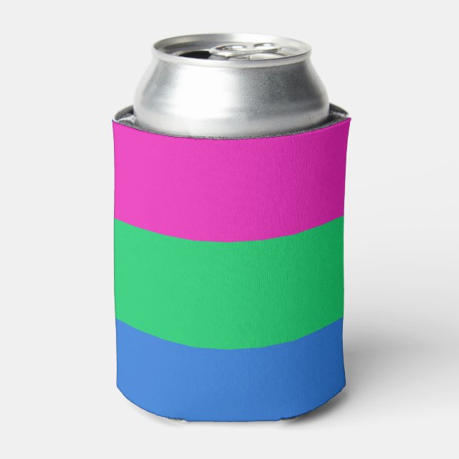 Porta-lata Bandeira do Orgulho Polissexual (Can Front)