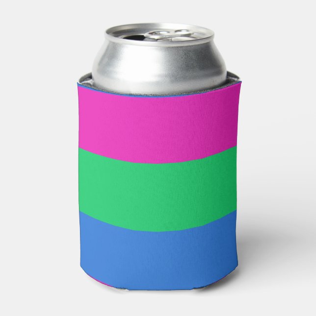 Porta-lata Bandeira do Orgulho Polissexual (Can Front)