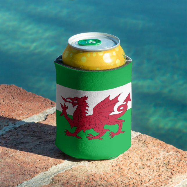 Porta-lata Bandeira do País de Gales (Cymru) (Piscina in situ)