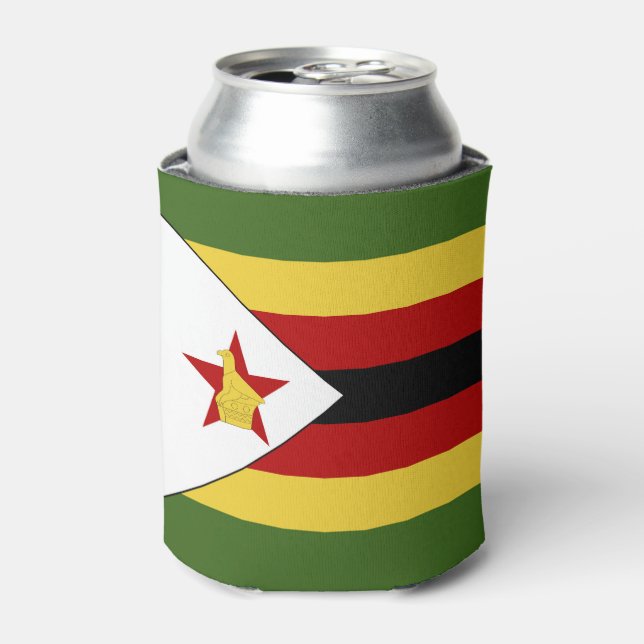 Porta-lata Bandeira do Zimbabué (Can Front)
