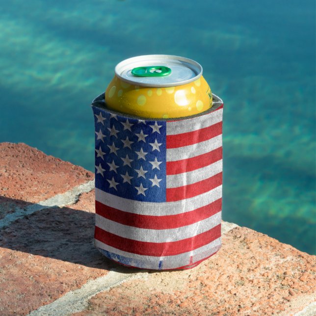 Porta-lata bandeira dos Estados Unidos (Piscina in situ)