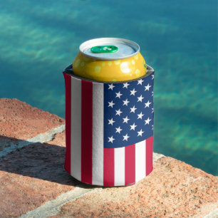 Porta-lata Bandeira dos EUA Pode Resfriador Bandeiras America