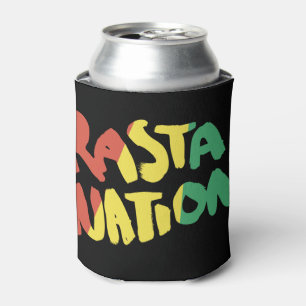 Porta-lata bandeira dos grafites da reggae do rasta