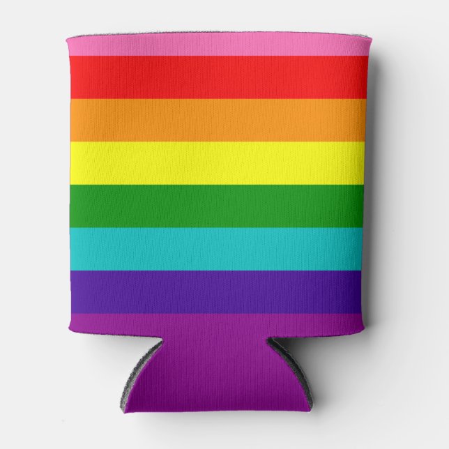 Porta-lata Bandeira gay Rainbow LGBT (Frente)