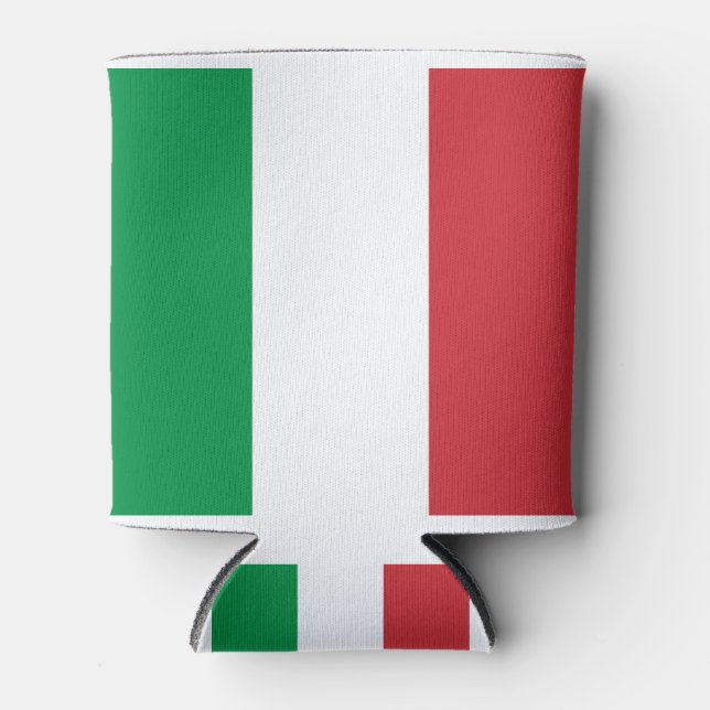 Porta-lata Bandeira italiana, bandeira da itália, italia (Frente)