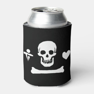 Porta-lata Bandeira Pirata Stede Bonnet Jolly Roger