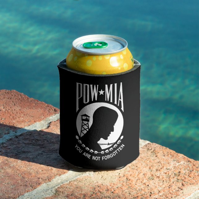 Porta-lata Bandeira POW MIA: Soldados desaparecidos da Guerra (Piscina in situ)