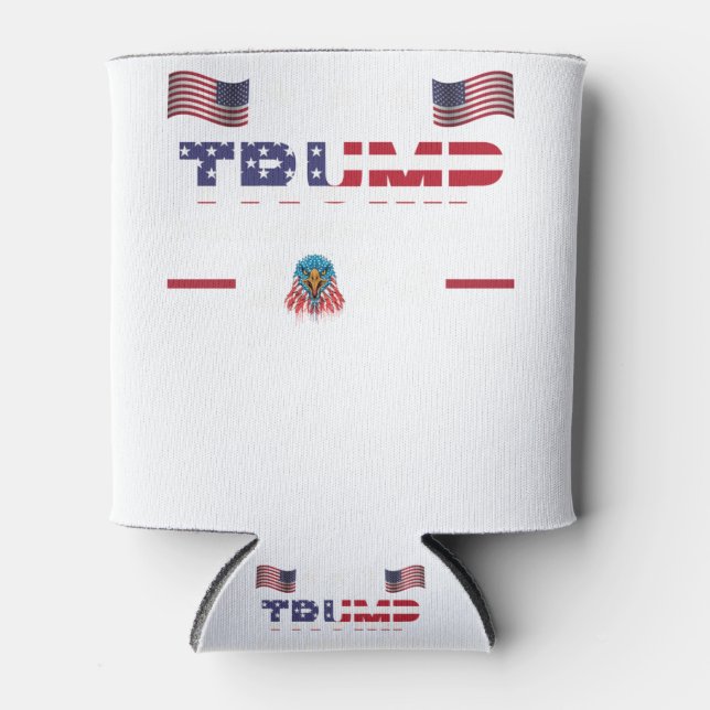 Porta-lata Bandeira Trump 2024 leva homens americanos de volt (Frente)