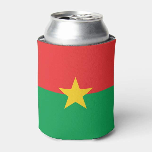 Porta-lata Bandeja Patriótica Burkina Faso pode resfriar (Can Front)