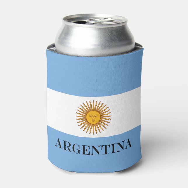 Porta-lata Bandera de bandeira da Argentina (Can Front)