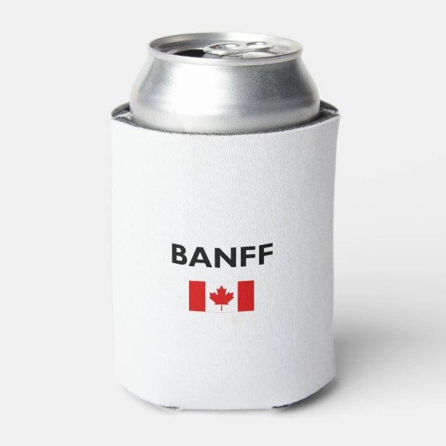 Porta-lata Banff Canada Flag Light-Color (Can Front)