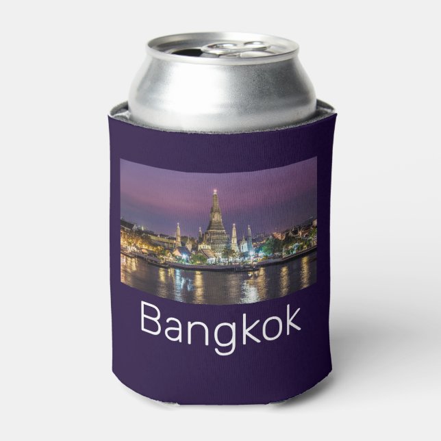 Porta-lata Bangkok Wat Arun Sunset BKK Tailândia Souvenir (Can Front)