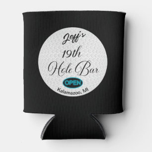 Porta-lata bar de 19° Bola de Golfe Personalizada do Bar de B