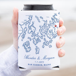 Porta-lata Bar Harbour Maine Casamento Favor Bebida