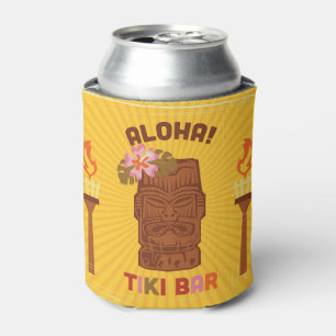 Porta-lata Bar retro de Tiki do estilo Aloha