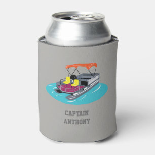 Porta-lata Barco Colorido Personalizado Pode Resfriar