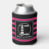 Barco de farol clássico ou nome cor-de-rosa retira