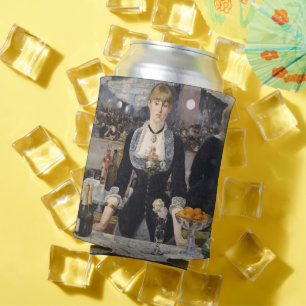 Porta-lata Barmaid Girl vitoriana em Folies Bergere, França