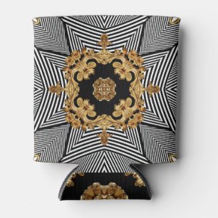 Porta-lata Barroco ouro: Ornamento de Cadeias Elegantes