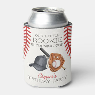 Porta-lata Baseball Little Rookie Home Executar Favor de Aniv