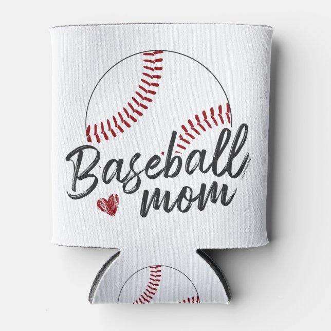Porta-lata Baseball Mãe, Nome e Número Personalizados - GLS (Frente)