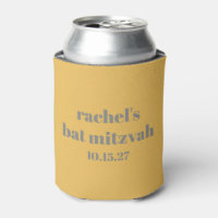 Bat Personalizado Mitzvah Favorece Cinzas Amarelas
