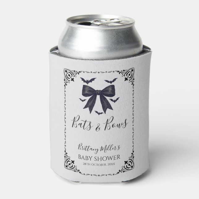 Porta-lata Bats e Arcos Chá de fraldas Gótico do Dia das Brux (Can Front)